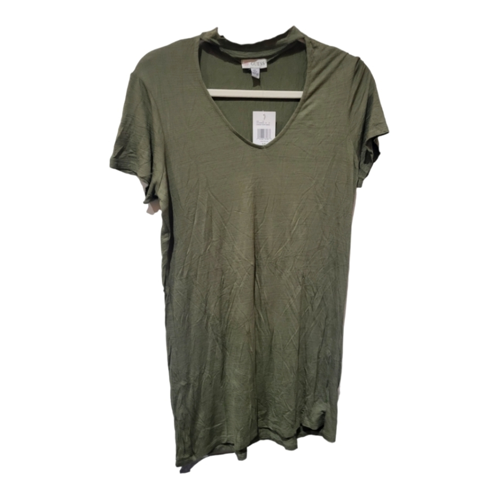 Guessβ Chrissa Green T Shirt Dress Small Nwt